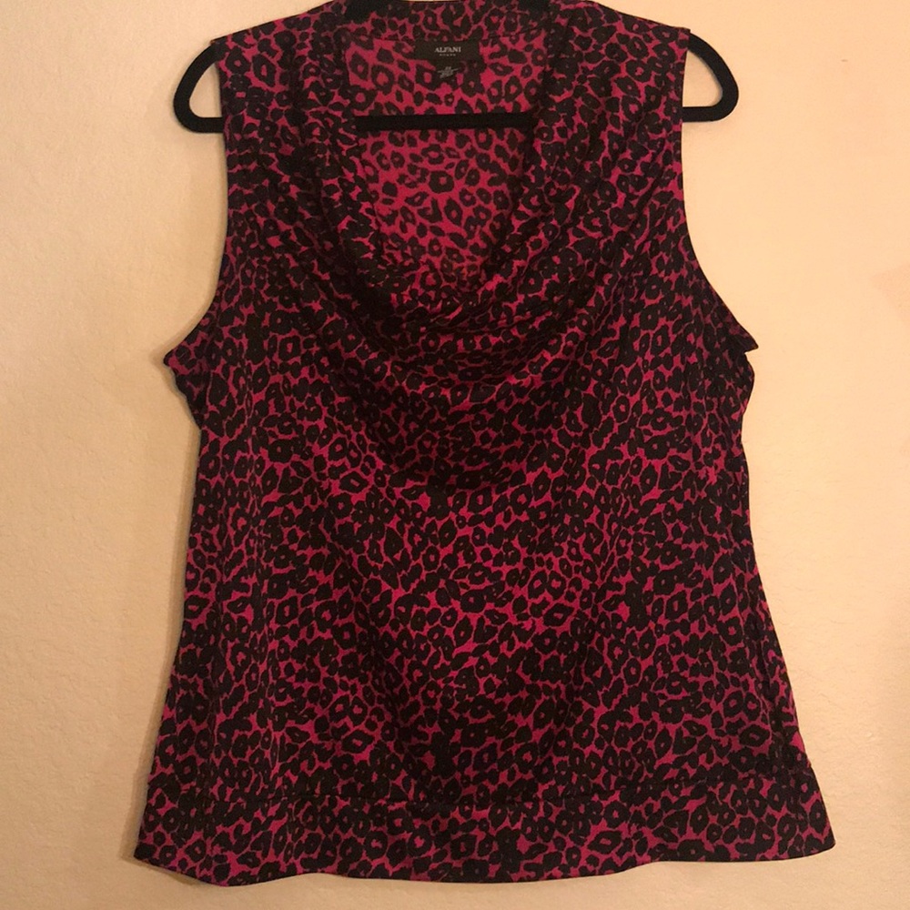 Pink Leopard Alfani Tank